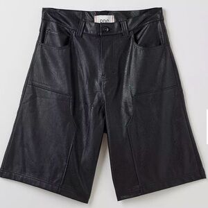 Rag & Bone Black Faux Leather Men’s Shorts